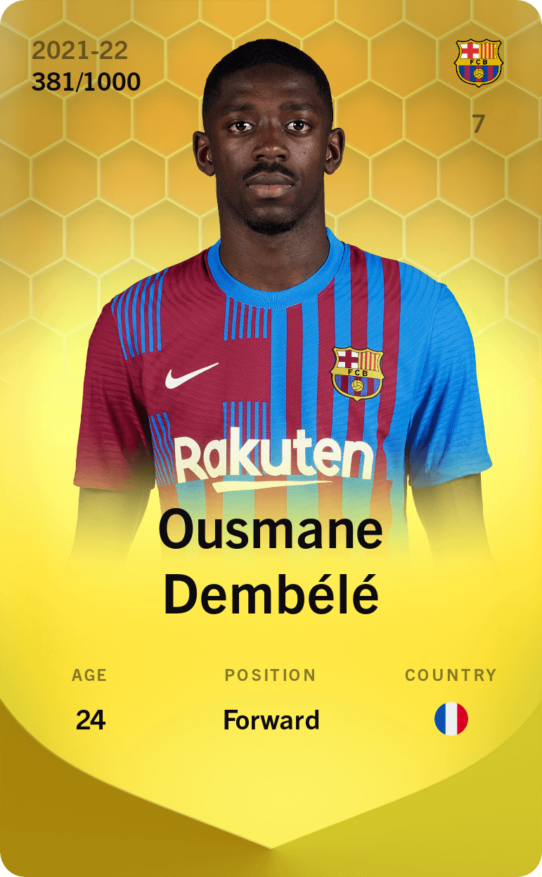 Ousmane Dembélé 2021-22 • Limited 381/1000