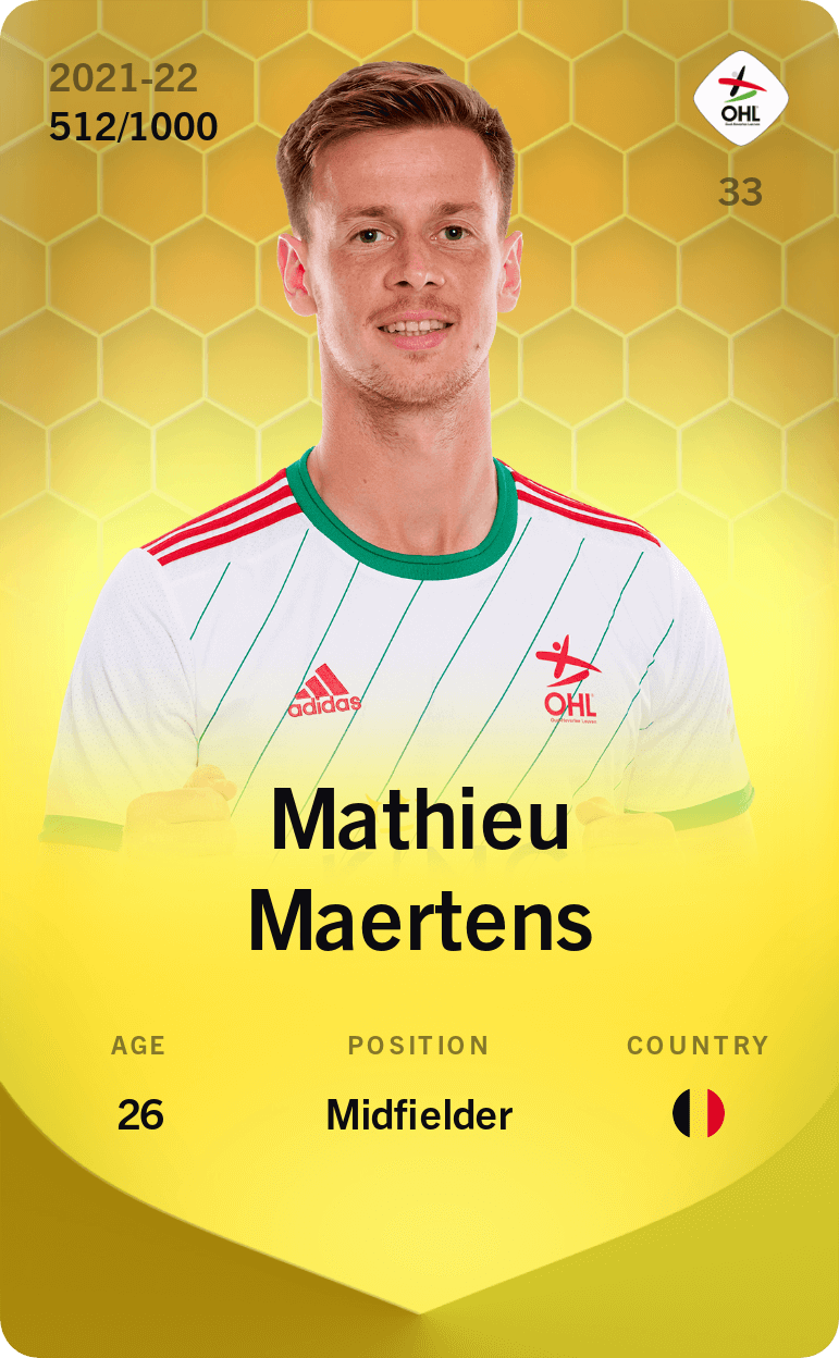 Mathieu Maertens 2021-22 • Limited 512/1000