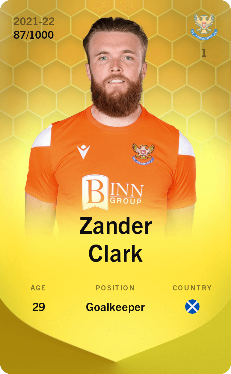 Zander Clark 2021-22 • Limited 87/1000