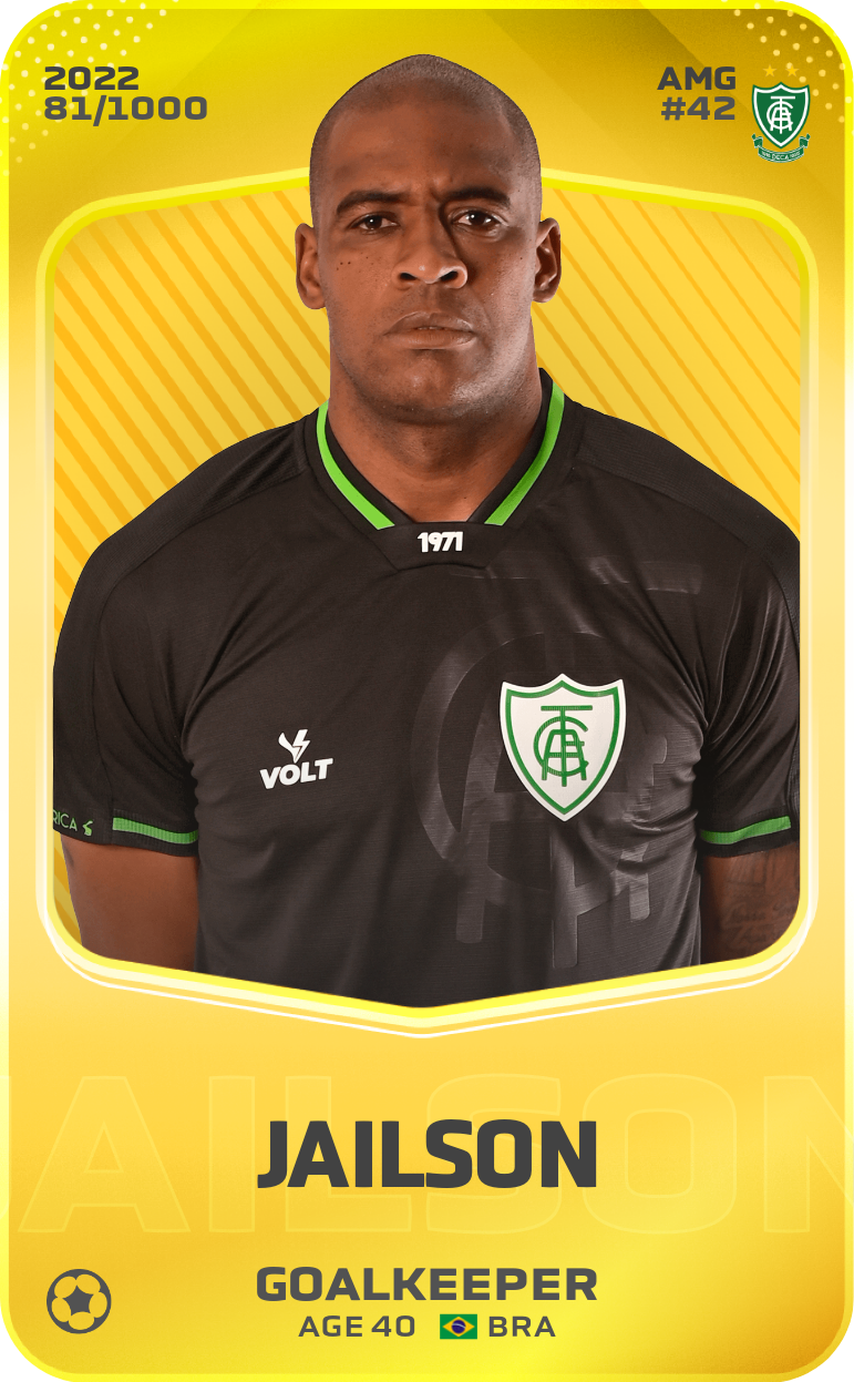 Sorare - Sorare Official - Jailson 2022-23 • Limited 81/1000 - NFT # 90166343760509959942251185127092679669562889035580009385196126508108928705320