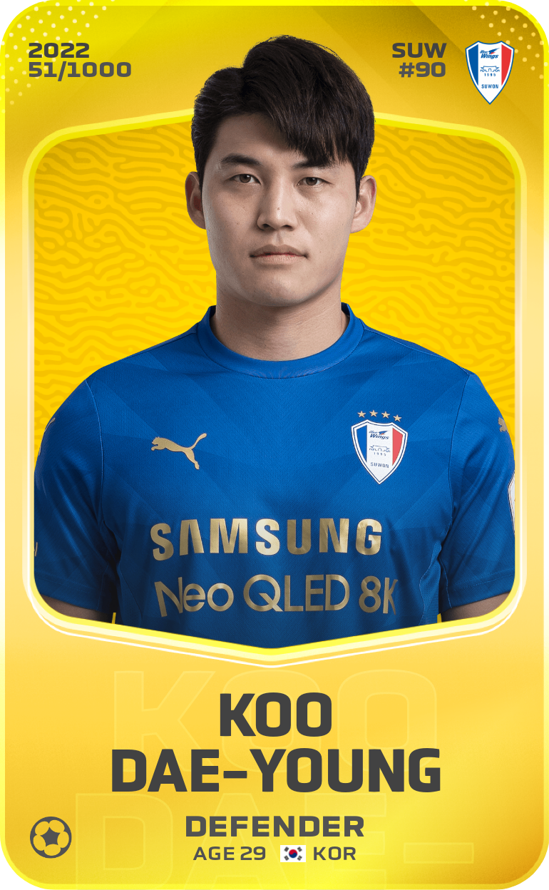 Sorare - Sorare Official - Koo Dae-Young 2022-23 • Limited 51/1000 - NFT # 23122365767505723152971570432351327978268270243569651016390468064619794584111