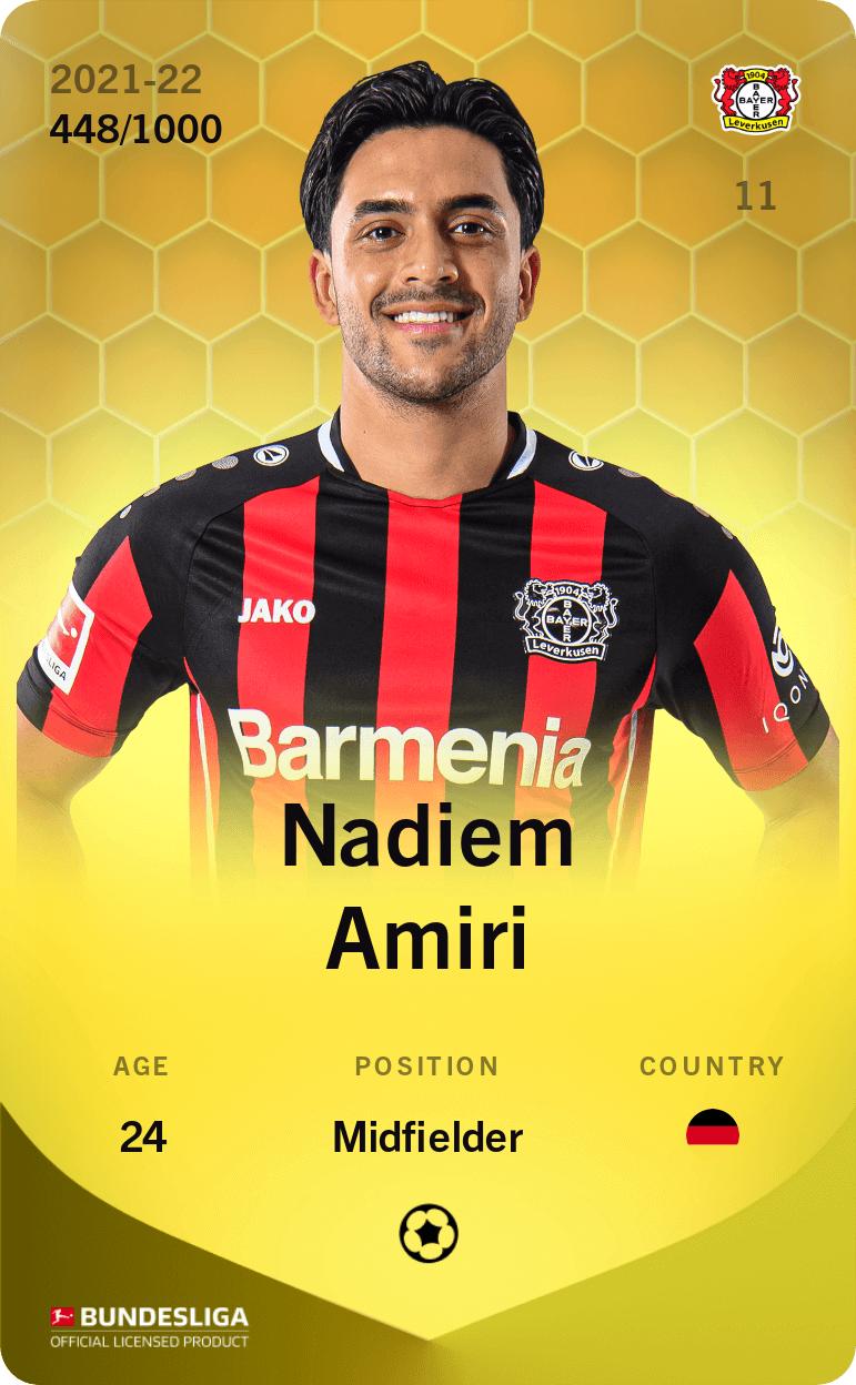 Nadiem Amiri 2021-22 • Limited 448/1000