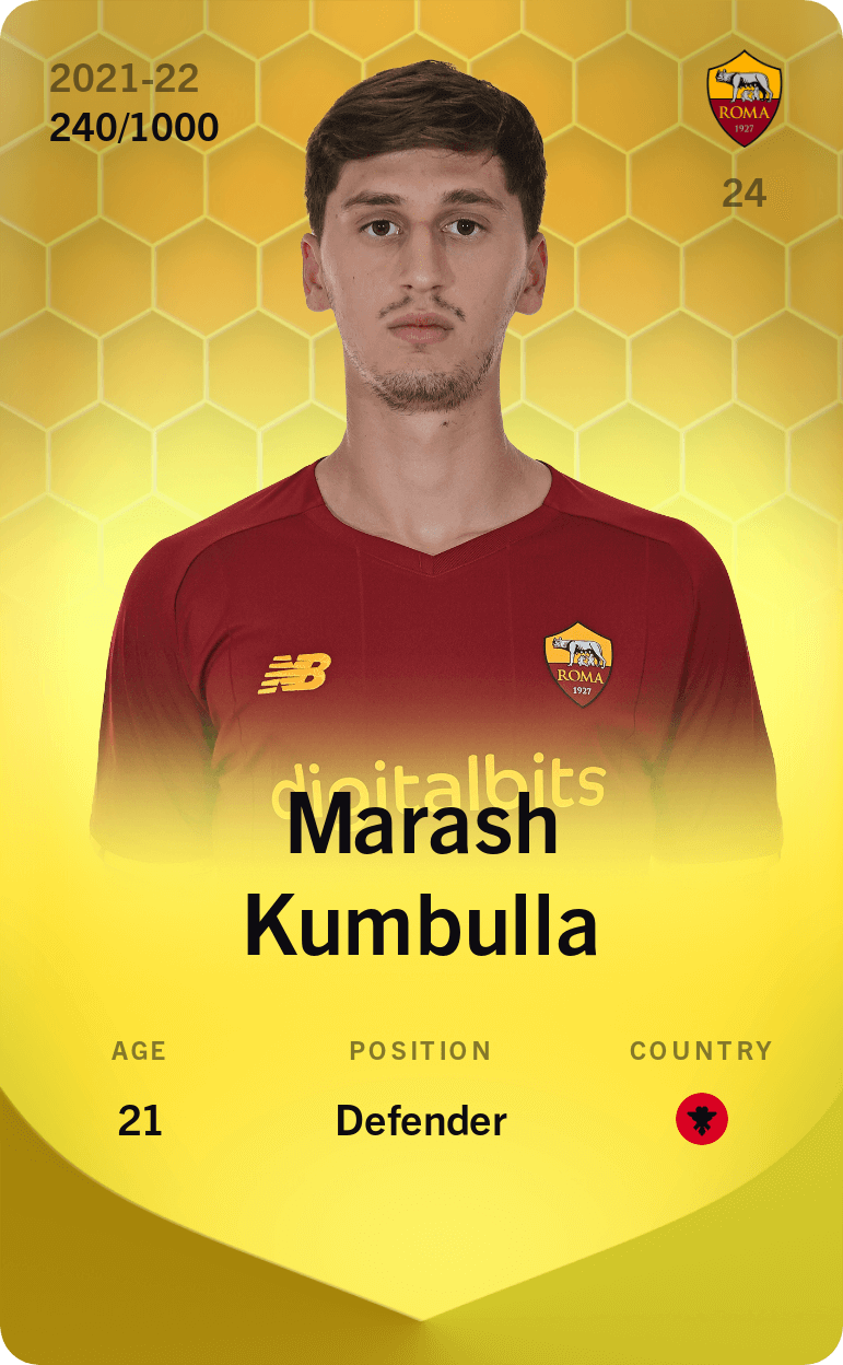 Marash Kumbulla 2021-22 • Limited 240/1000