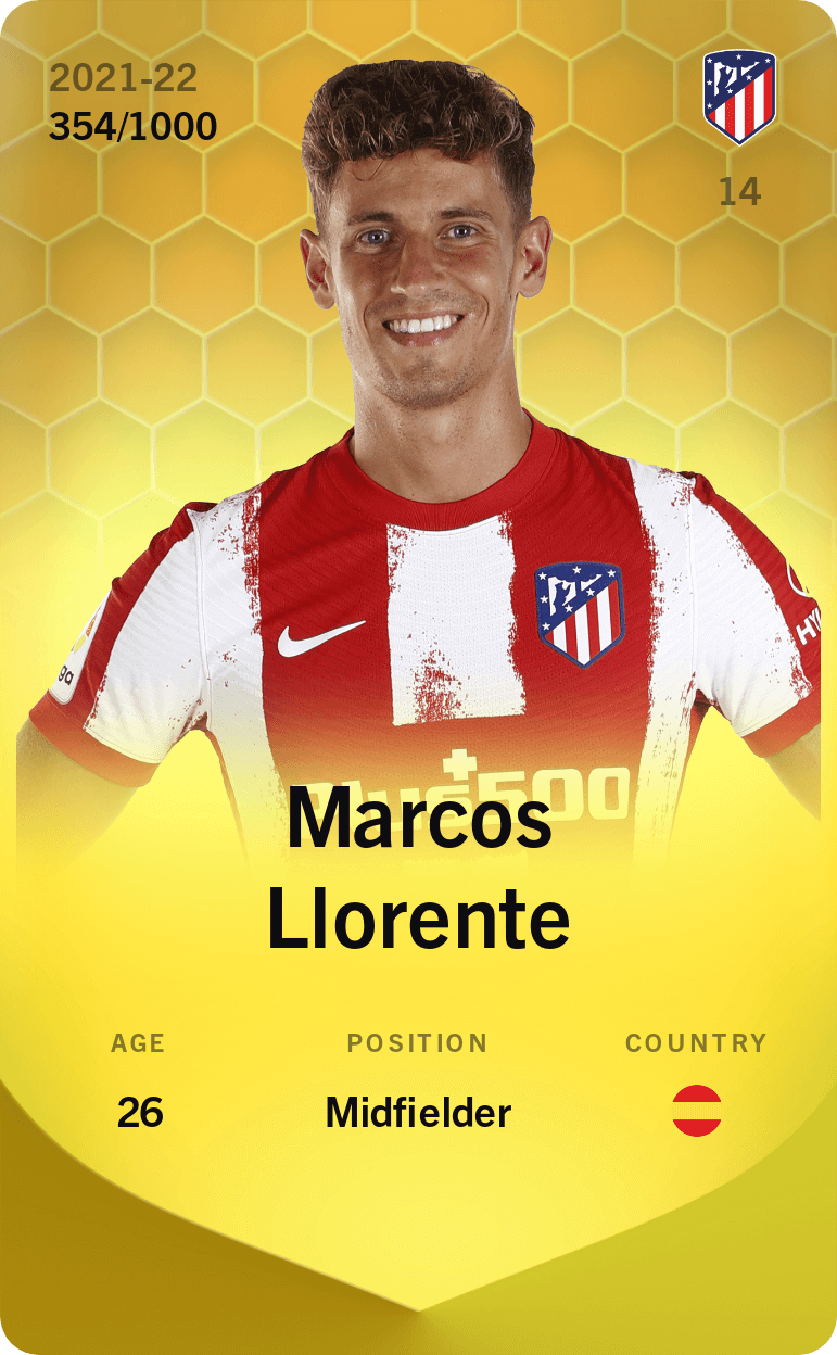 Marcos Llorente 2021-22 • Limited 354/1000