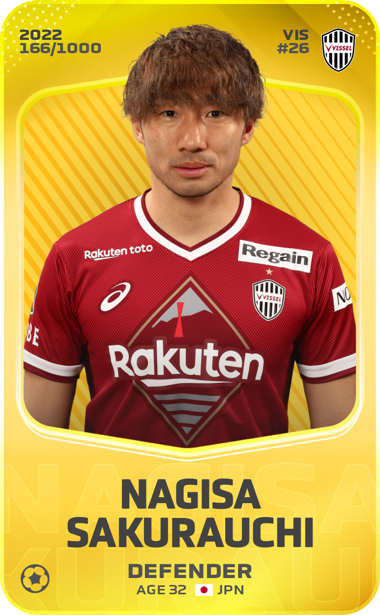 Nagisa Sakurauchi 2022-23 • Limited 166/1000