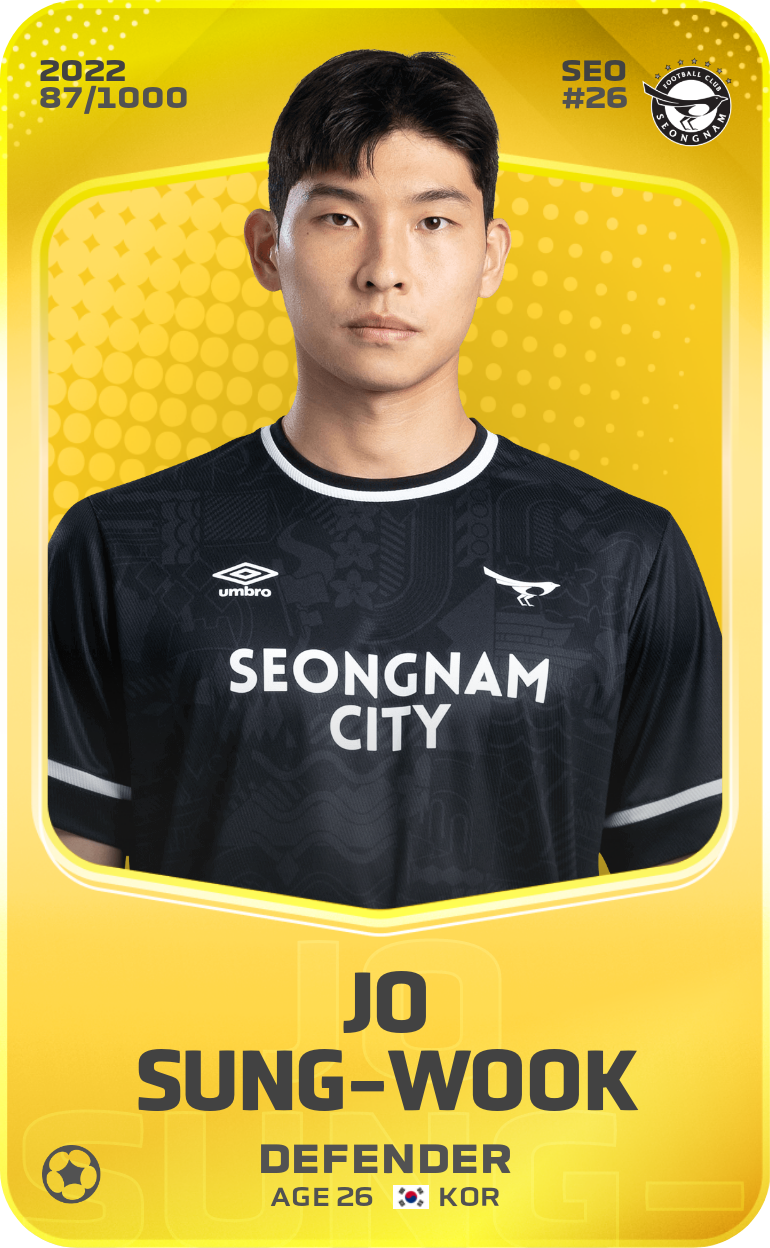 Sorare - Sorare Official - Jo Sung-Wook 2022-23 • Limited 87/1000 - NFT # 95992459936001623645875640208211548700233147063103423273366728472704692312260