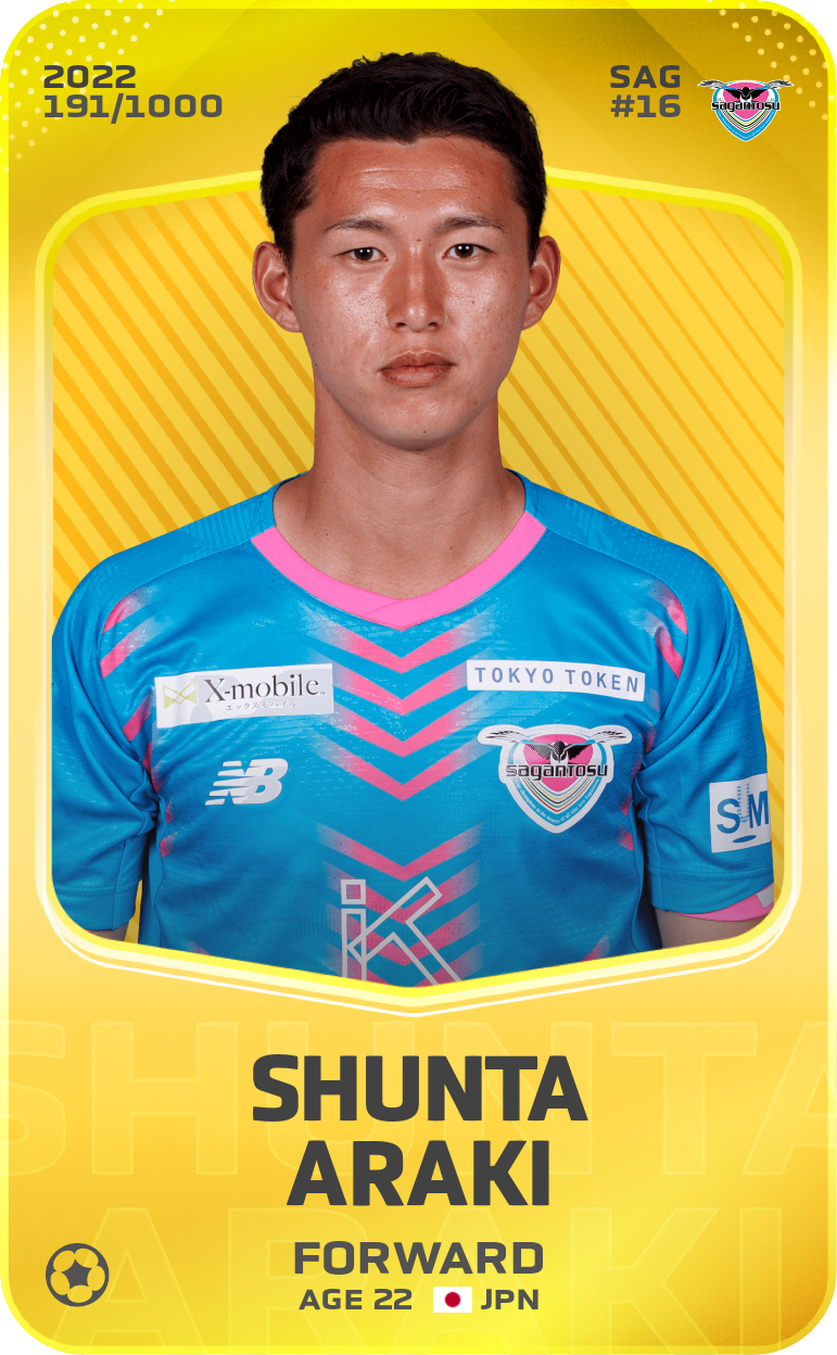 Shunta Araki 2022-23 • Limited 191/1000