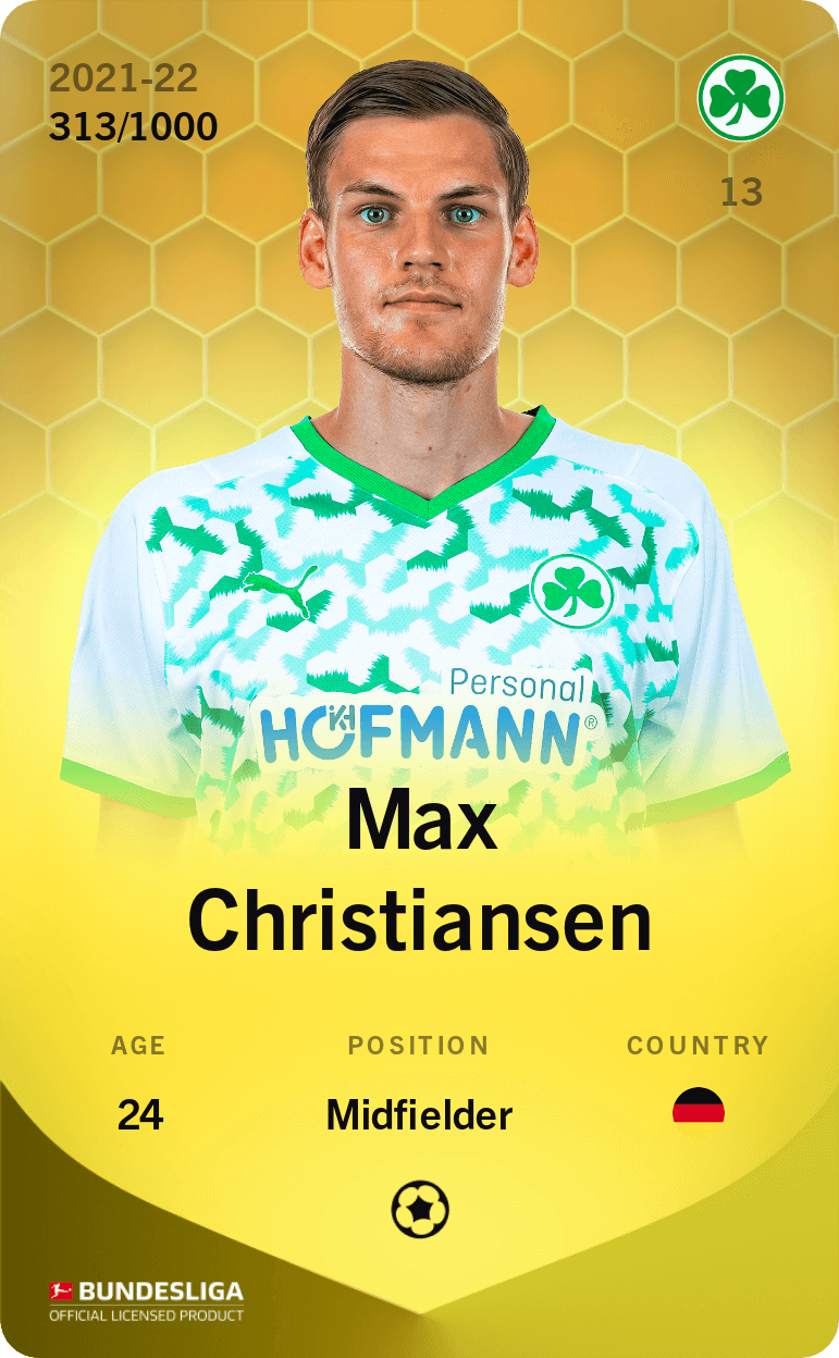 Max Christiansen 2021-22 • Limited 313/1000