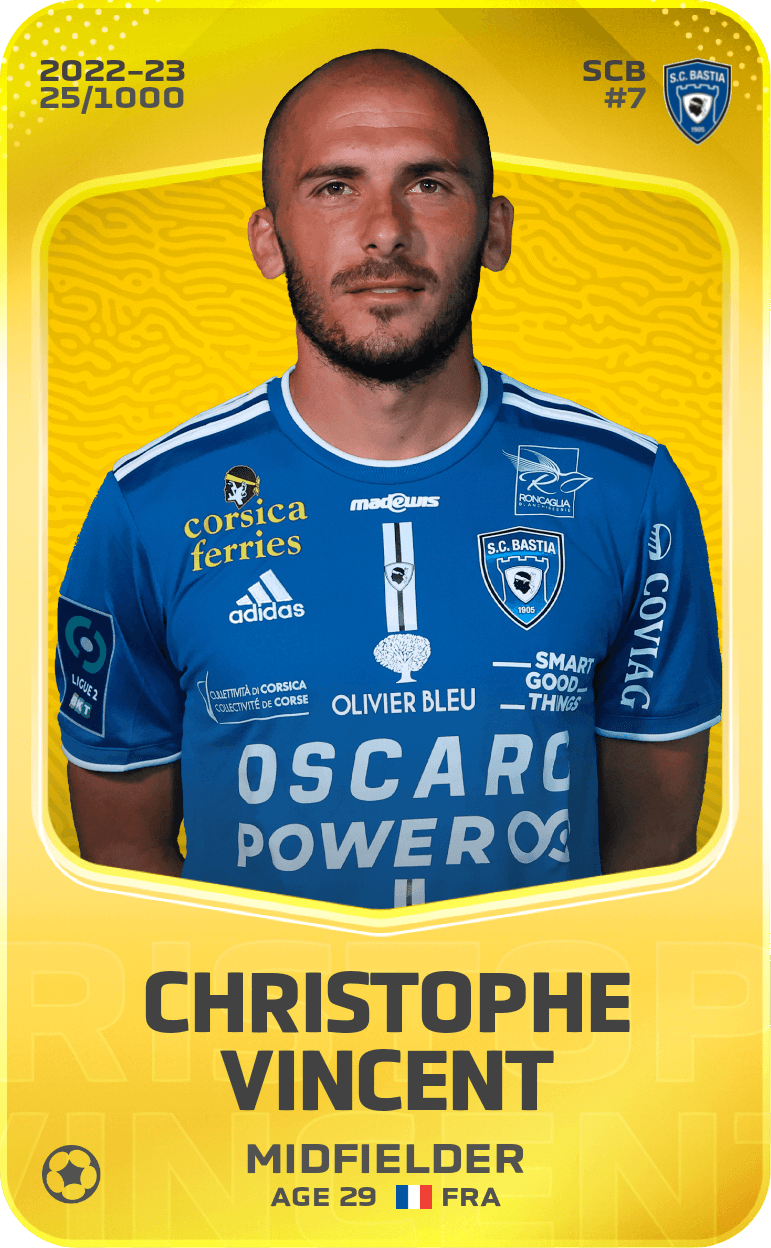 Christophe Vincent 2022-23 • Limited 25/1000