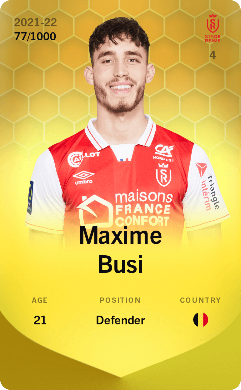 Maxime Busi 2021-22 • Limited 77/1000