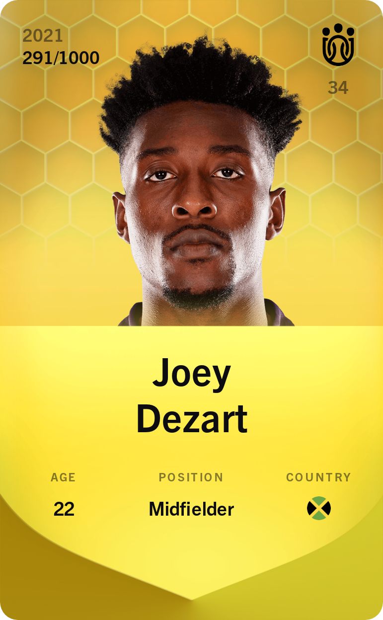 Sorare - Sorare Official - Joey Dezart 2021-22 • Limited 291/1000 - NFT # 37300758699433064972687778521014027590656134187438974465796348547099143544310