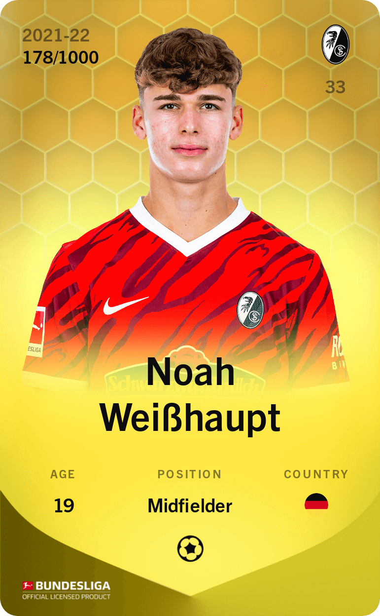 Noah Weißhaupt 2021-22 • Limited 178/1000