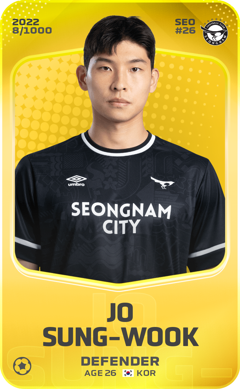 Sorare - Sorare Official - Jo Sung-Wook 2022-23 • Limited 8/1000 - NFT # 52206211077506066149255811996820680961853719172476513468825521652906979989694