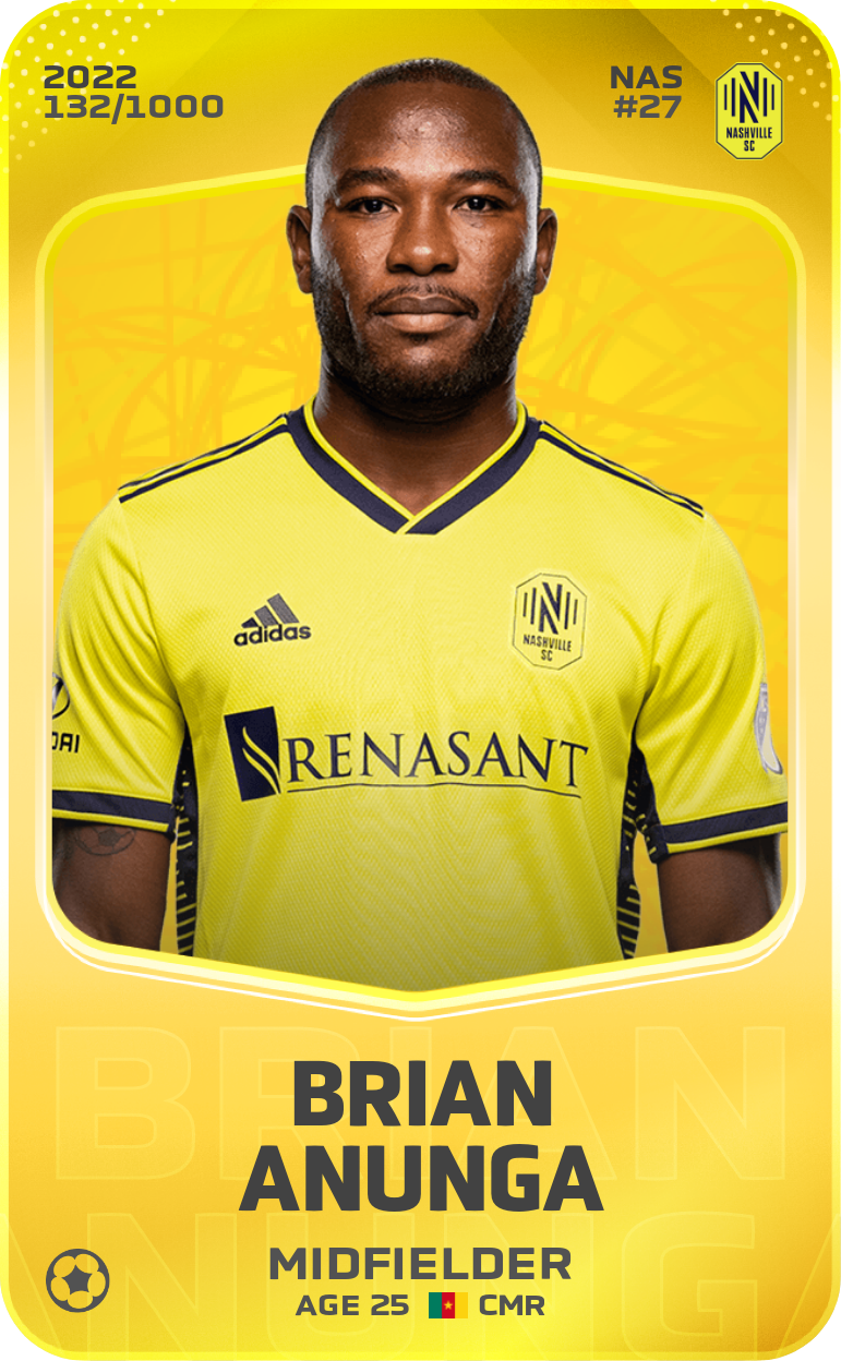 Sorare - Sorare Official - Brian Anunga 2022-23 • Limited 132/1000 - NFT # 49247482408063052418740623534270445067855211723824186806790325699483086465028