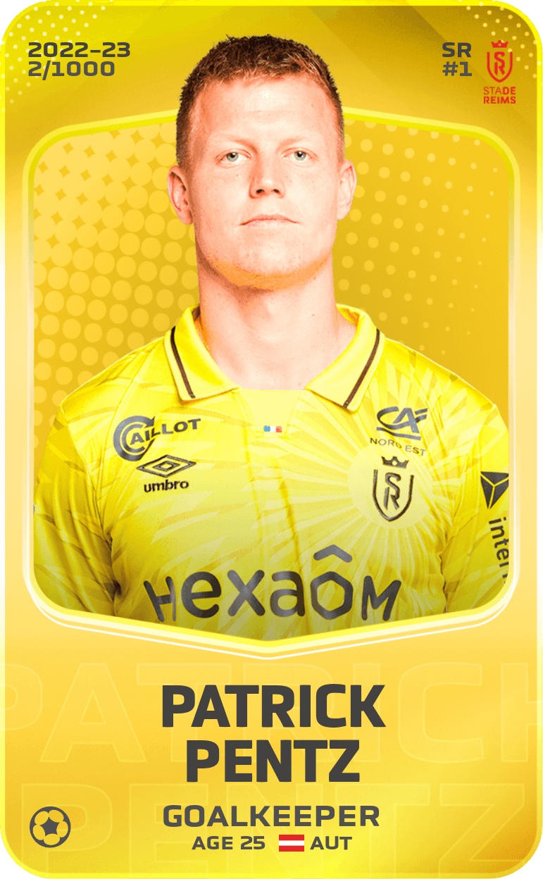 Patrick Pentz 2022-23 • Limited 2/1000