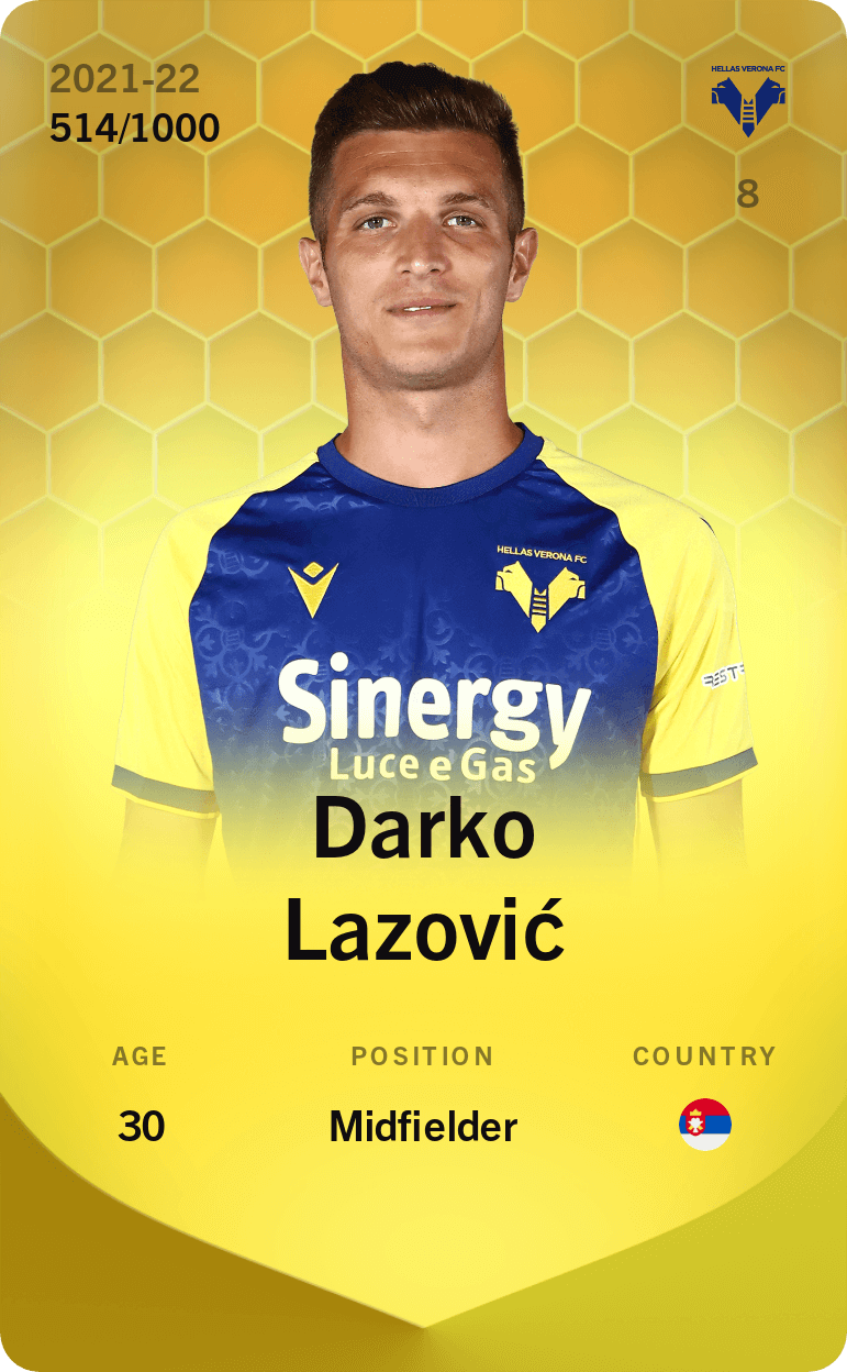 Darko Lazović 2021-22 • Limited 514/1000