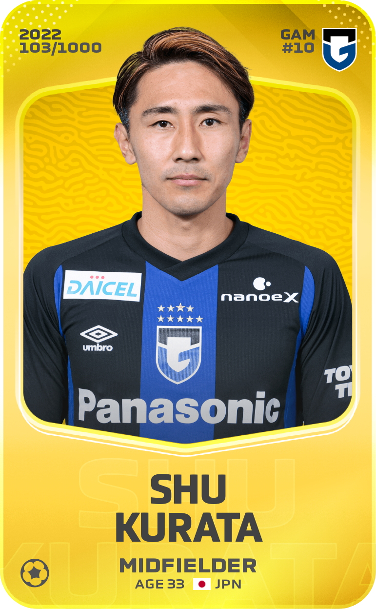 Sorare - Sorare Official - Shu Kurata 2022-23 • Limited 103/1000 - NFT # 37120668669689029146657022576511759757324442899985280487154585713530985617945