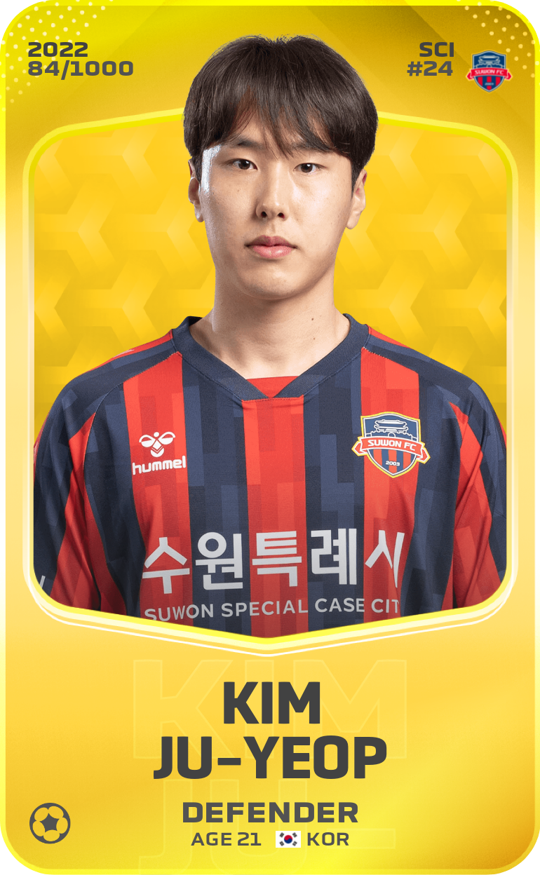 Sorare - Sorare Official - Kim Ju-Yeop  2022-23 • Limited 84/1000 - NFT # 51994590441317749977715868983010592051033996898797272776742915581585793596474