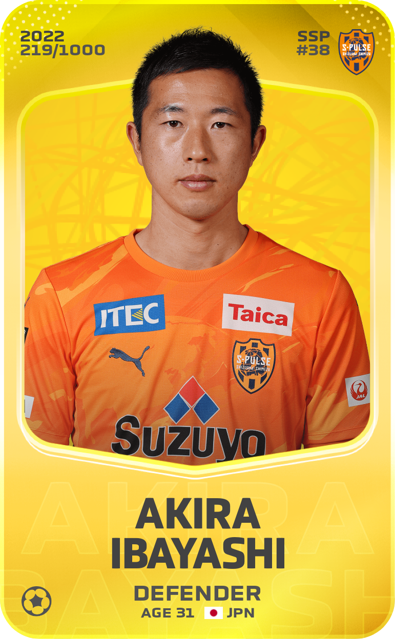 Sorare - Sorare Official - Akira Ibayashi 2022-23 • Limited 219/1000 - NFT # 7688095022824097220508077866630742354471646915780930637911751746091332939317