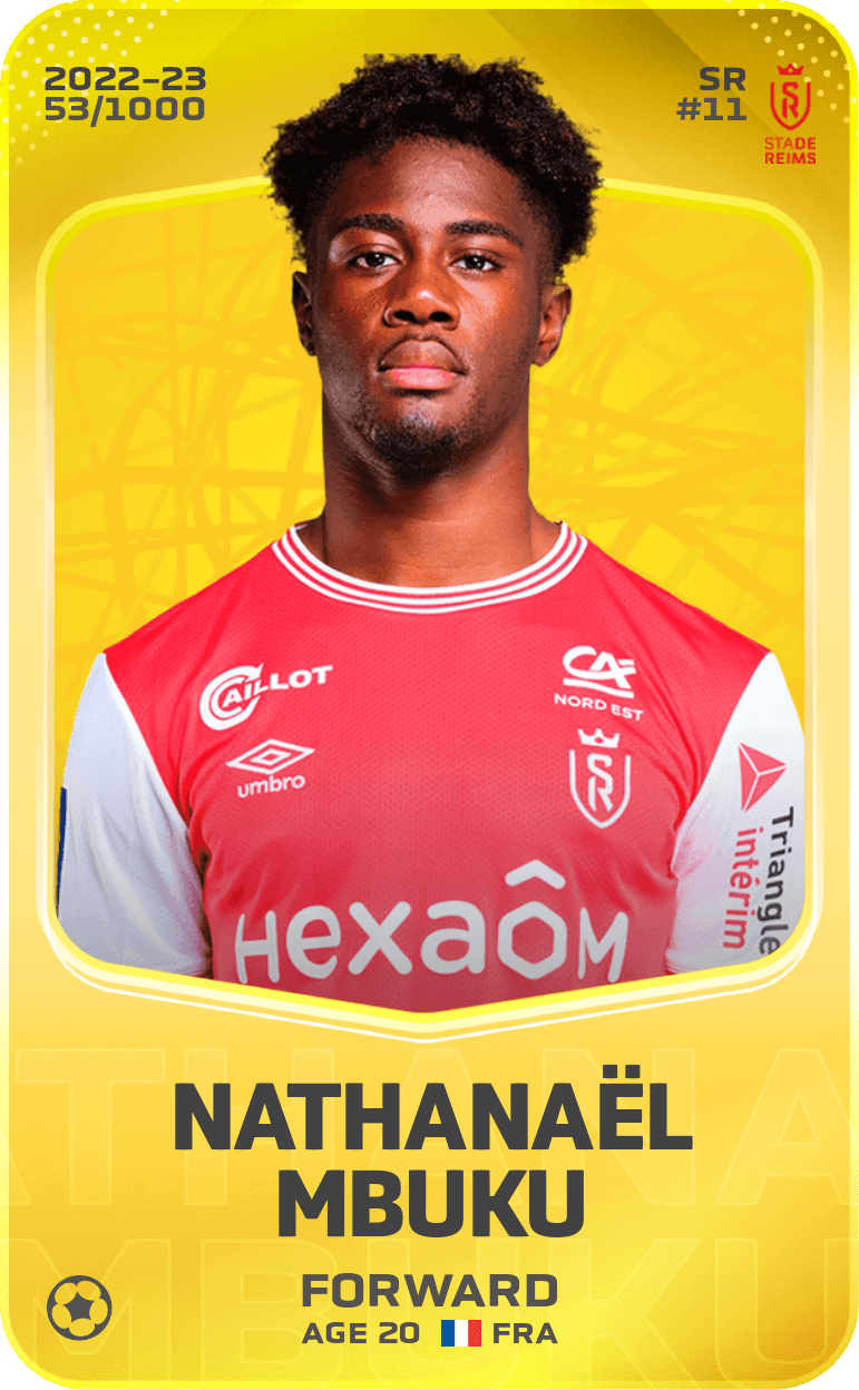 Nathanaël Mbuku 2022-23 • Limited 53/1000