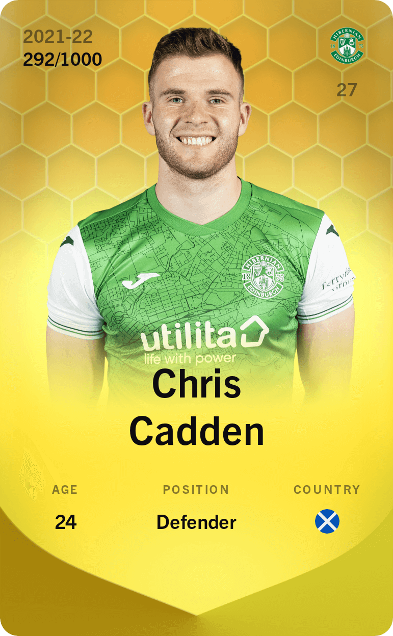 Chris Cadden 2021-22 • Limited 292/1000