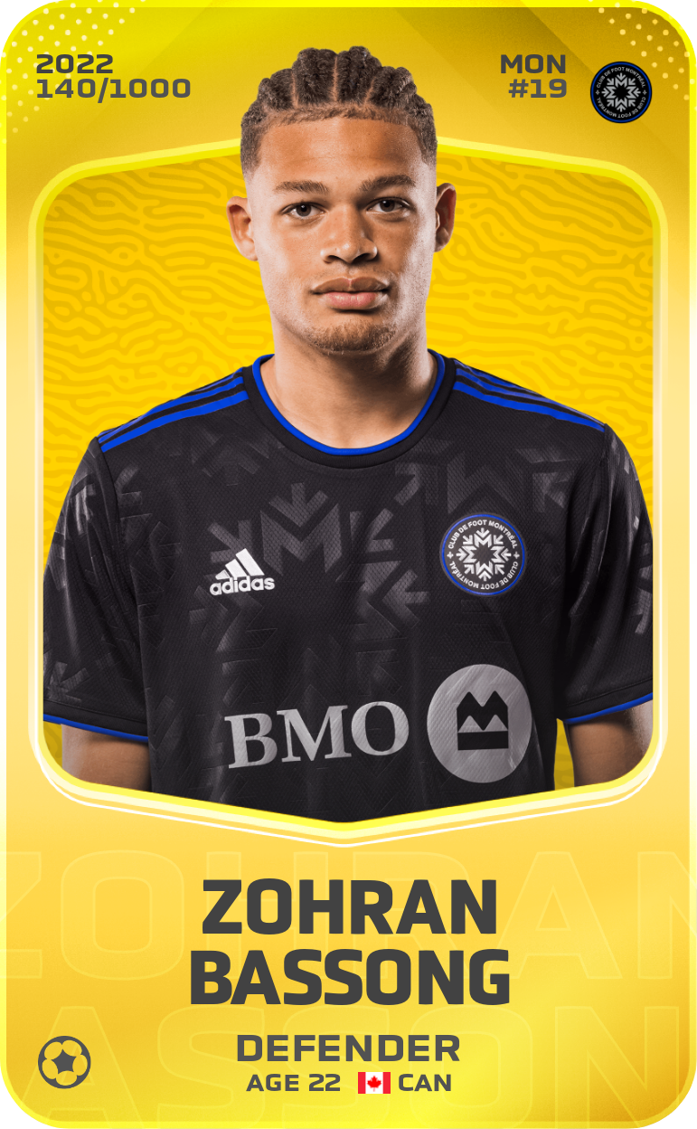 Sorare - Sorare Official - Zohran Bassong 2022-23 • Limited 140/1000 - NFT # 57707508861877625006716484627132880060014692289106537411432002806837508039867