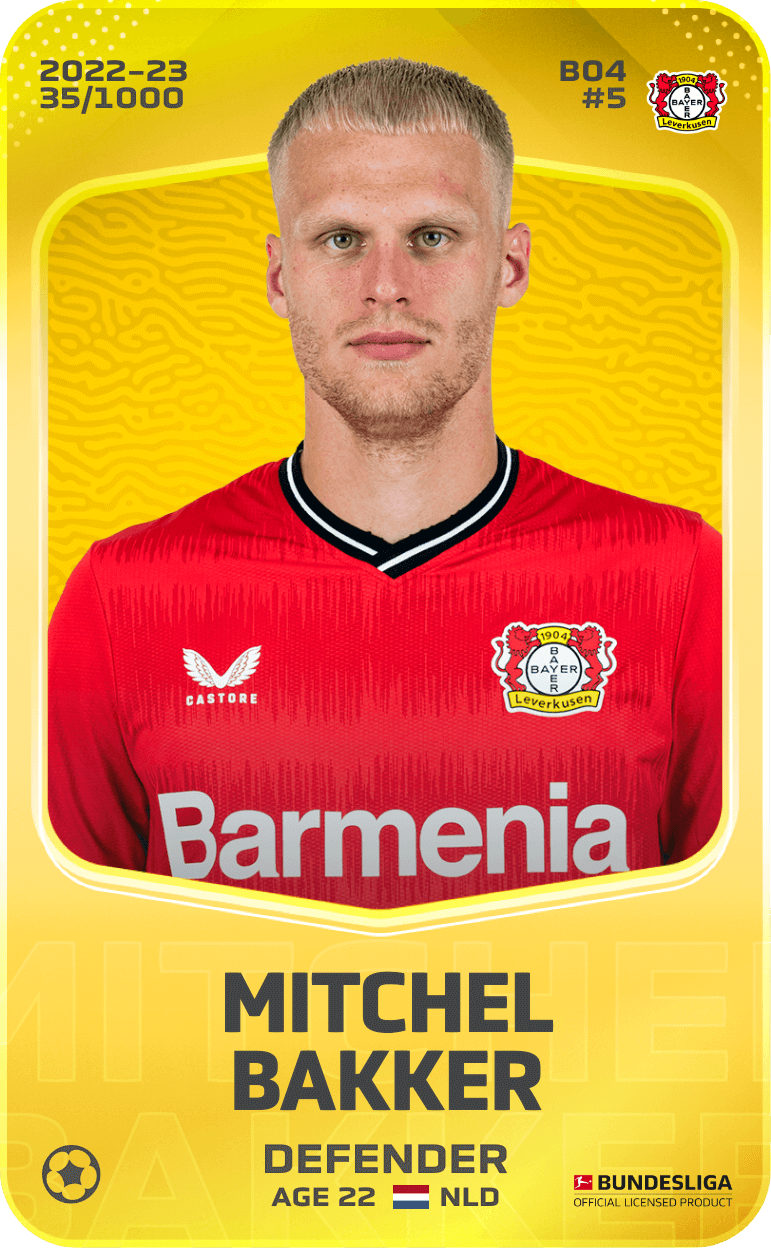 Mitchel Bakker 2022-23 • Limited 35/1000