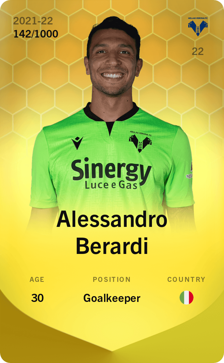 Alessandro Berardi 2021-22 • Limited 142/1000