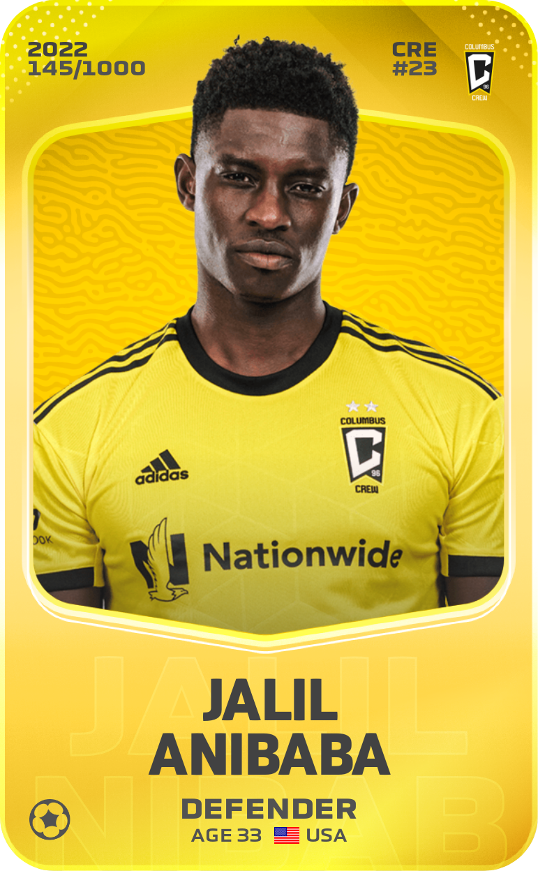 Sorare - Sorare Official - Jalil Anibaba 2022-23 • Limited 145/1000 - NFT # 114142514857856655844664596460336712197967653355322064908320930482425929469022