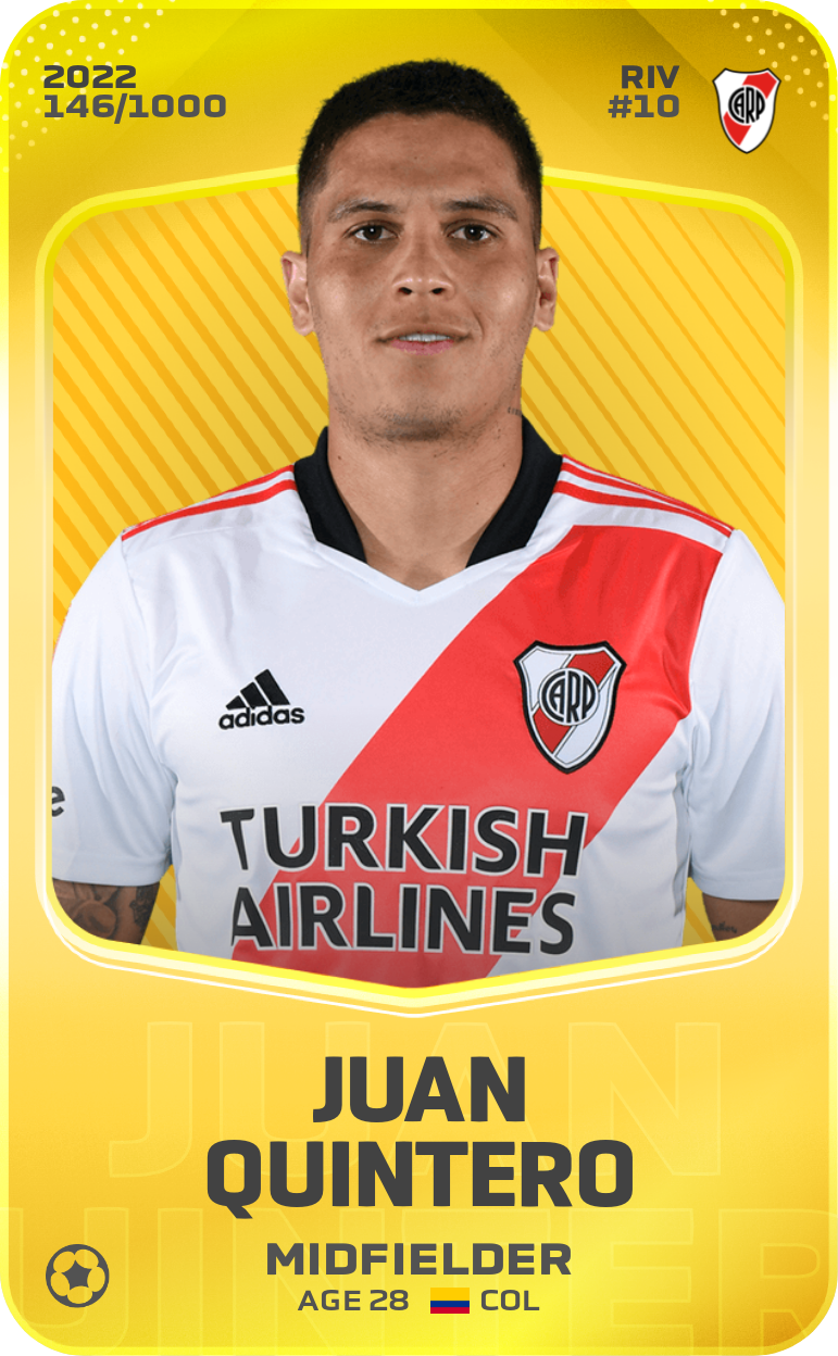 Juan Quintero 2022-23 • Limited 146/1000