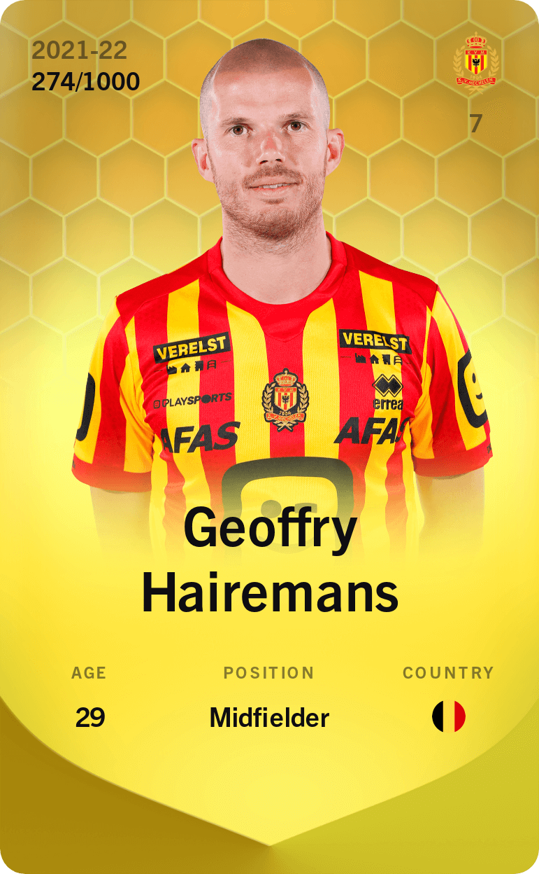 Geoffry Hairemans 2021-22 • Limited 274/1000