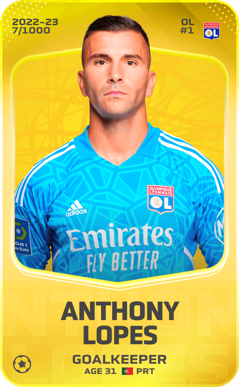 Anthony Lopes 2022-23 • Limited 7/1000