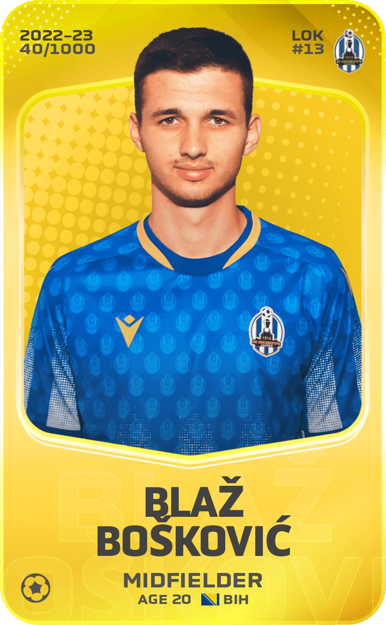 Blaž Bošković 2022-23 • Limited 40/1000