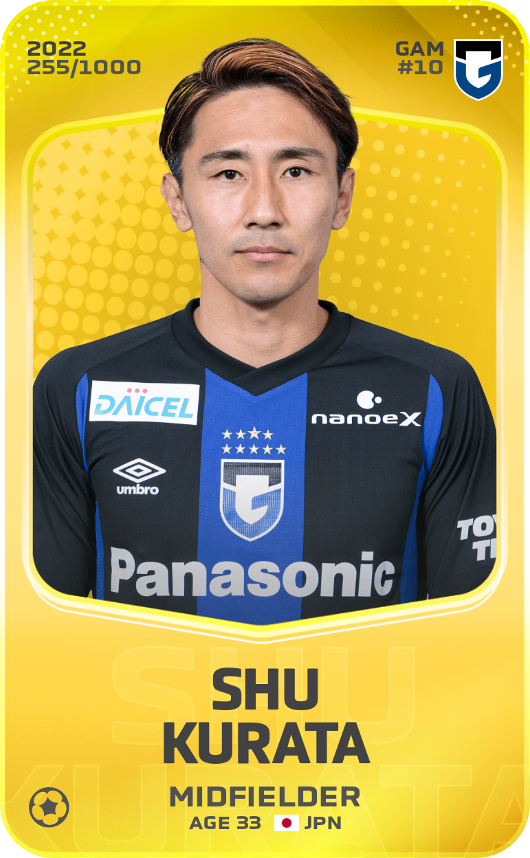 Sorare - Sorare Official - Shu Kurata 2022-23 • Limited 255/1000 - NFT # 107354596101310202936939575719553613429643762724209483135632695676201448344125