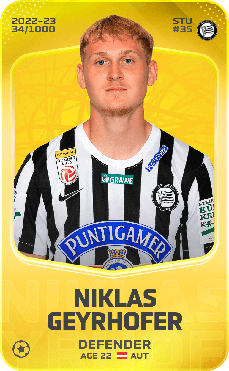 Niklas Geyrhofer 2022-23 • Limited 34/1000