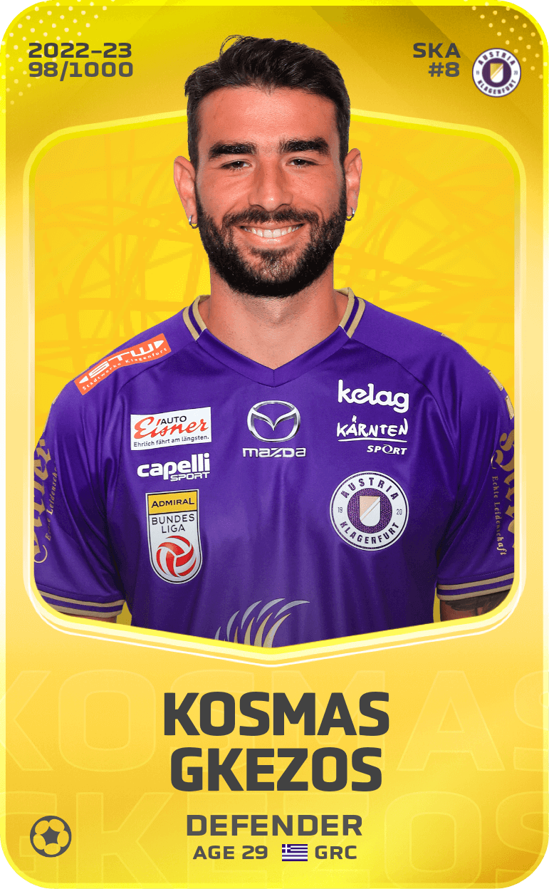 Kosmas Gkezos 2022-23 • Limited 98/1000