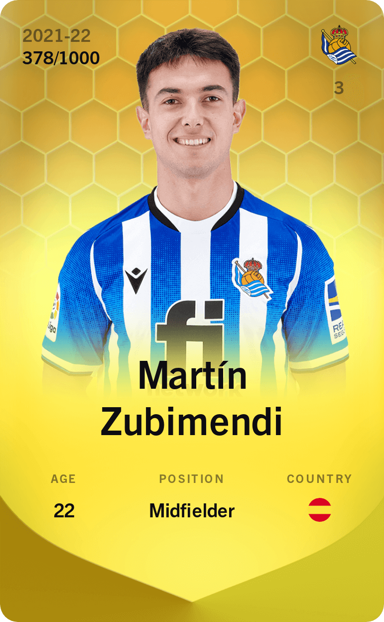 Martín Zubimendi 2021-22 • Limited 378/1000