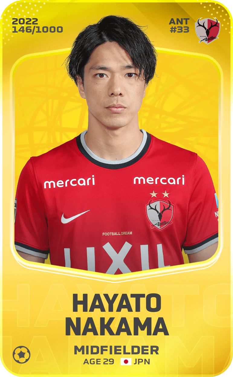 Hayato Nakama 2022-23 • Limited 146/1000