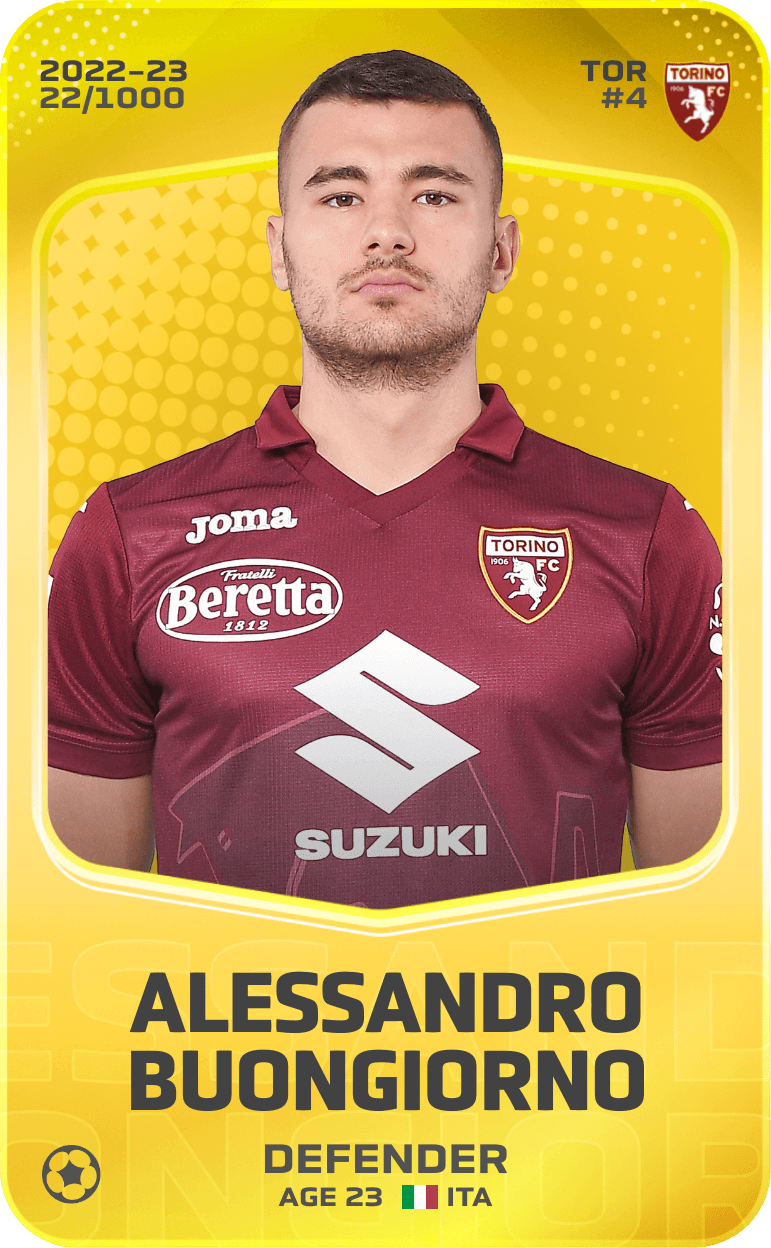 Alessandro Buongiorno 2022-23 • Limited 22/1000