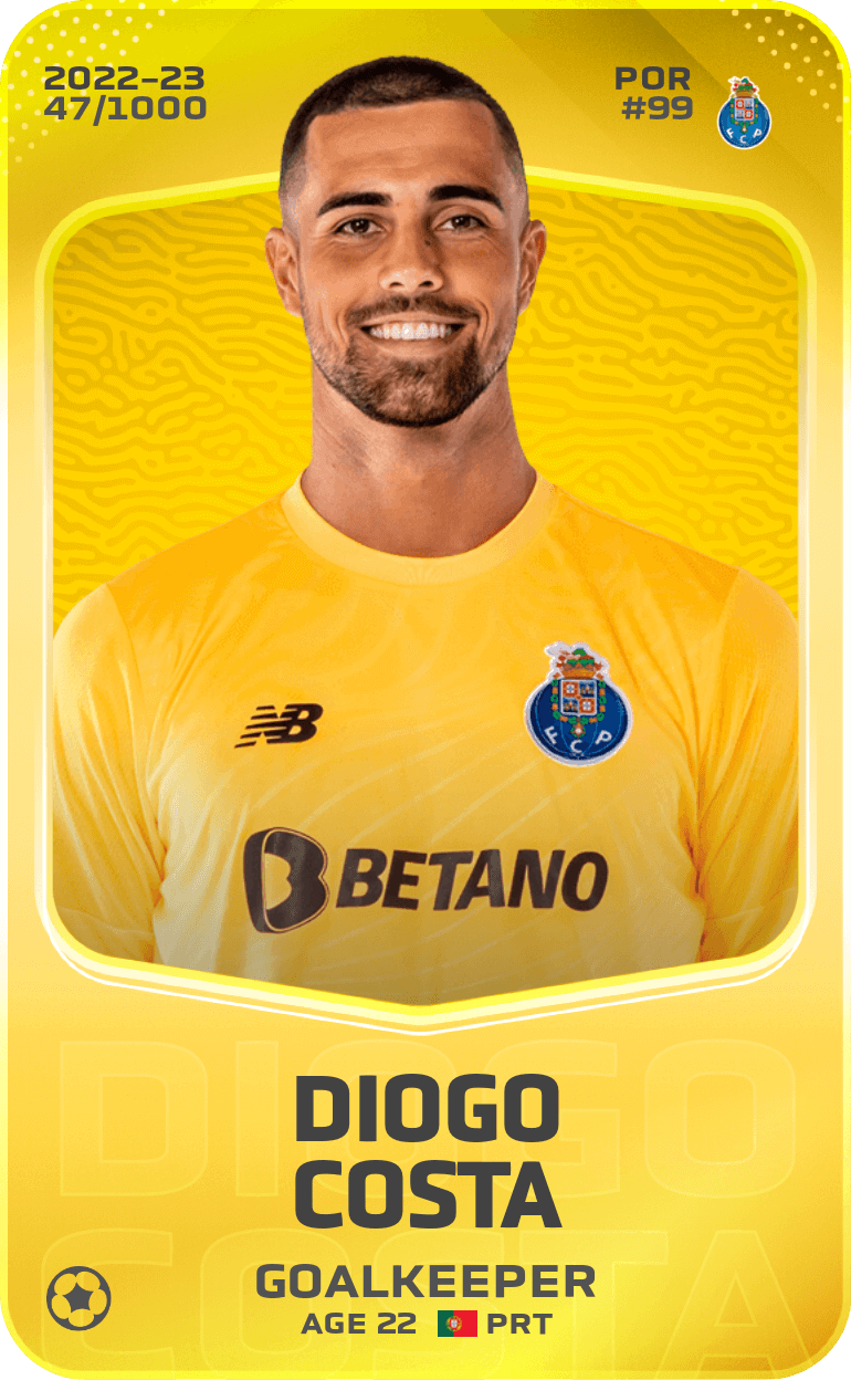Diogo Costa 2022-23 • Limited 47/1000