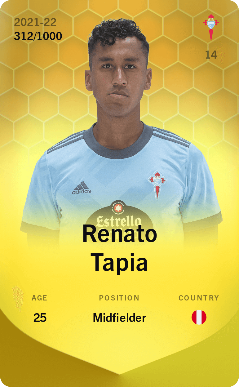 Renato Tapia 2021-22 • Limited 312/1000