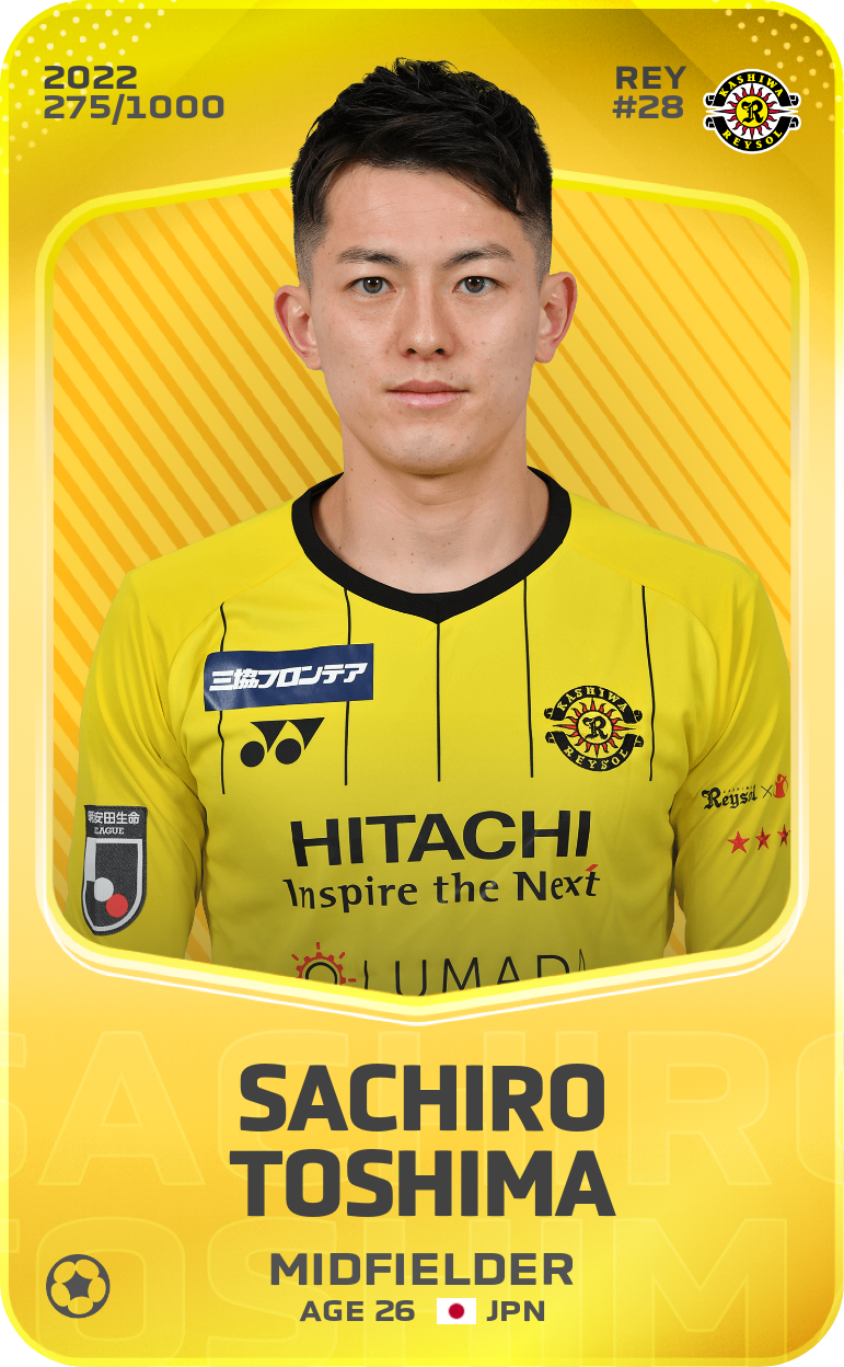 Sorare - Sorare Official - Sachiro Toshima 2022-23 • Limited 275/1000 - NFT # 23997969761681528177138571327019476815548556644501516383677709407123952799519