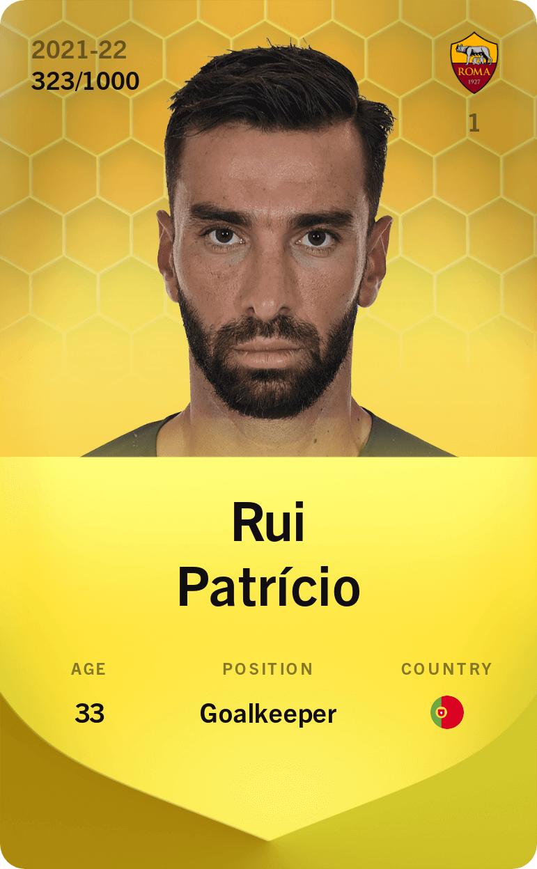 Rui Patrício 2021-22 • Limited 323/1000