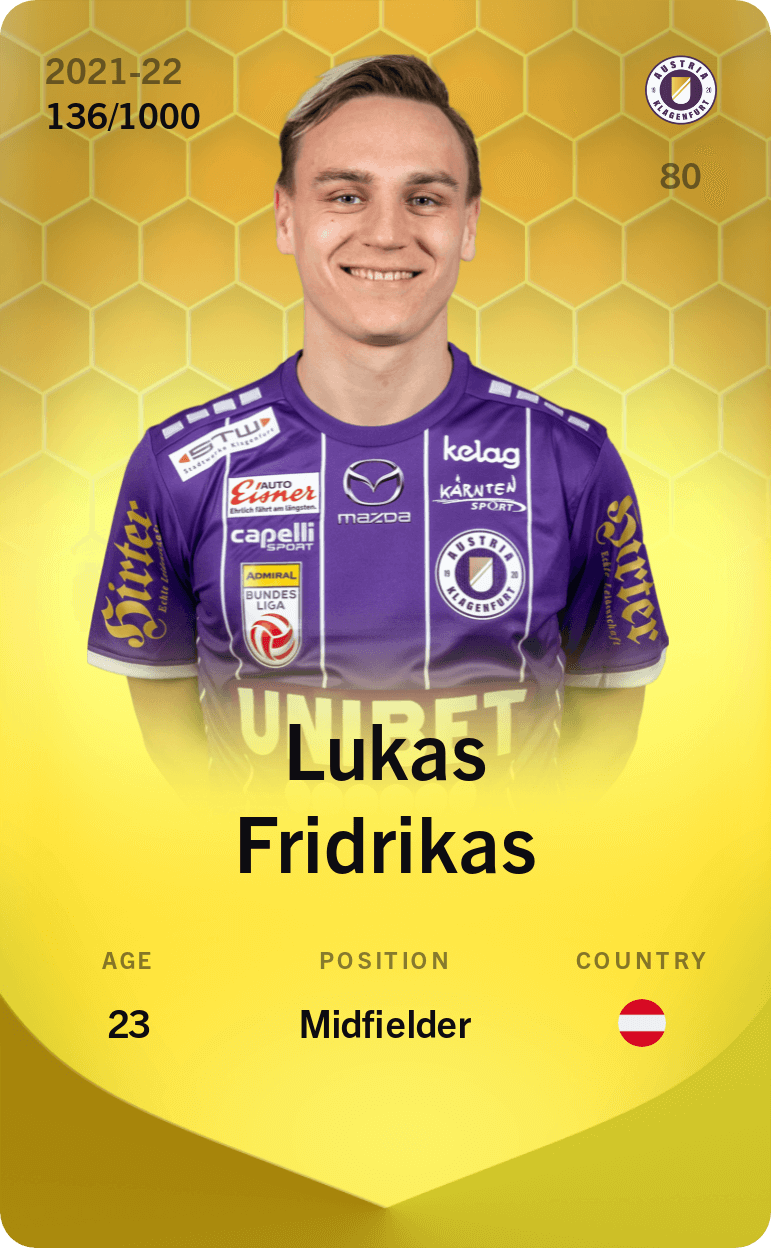 Lukas Fridrikas 2021-22 • Limited 136/1000