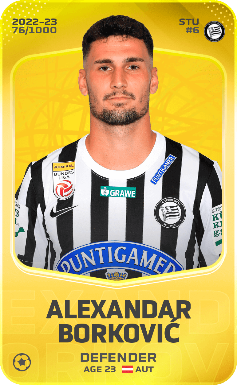 Alexandar Borković 2022-23 • Limited 76/1000