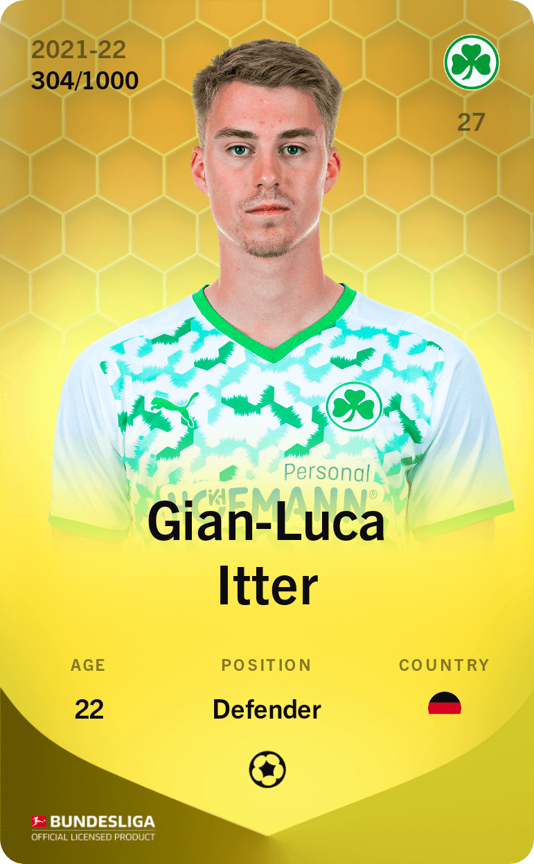 Gian-Luca Itter 2021-22 • Limited 304/1000