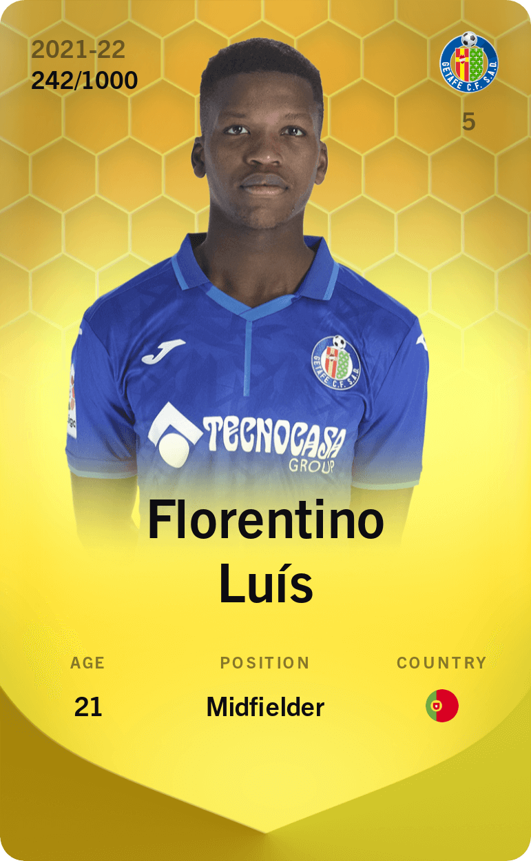 Florentino Luís 2021-22 • Limited 242/1000