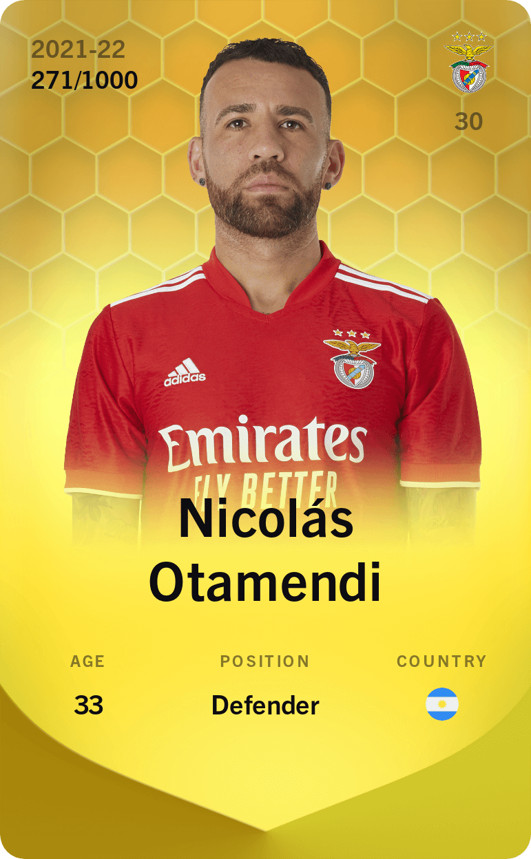 Nicolás Otamendi 2021-22 • Limited 271/1000
