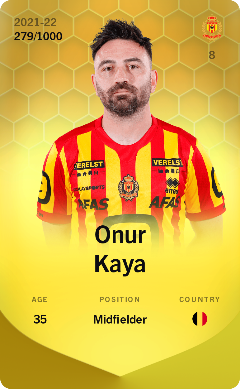 Sorare - Sorare Official - Onur Kaya 2021-22 • Limited 279/1000 - NFT # 112875037774793468228537802452466503313453453856415572026406997042031271275254