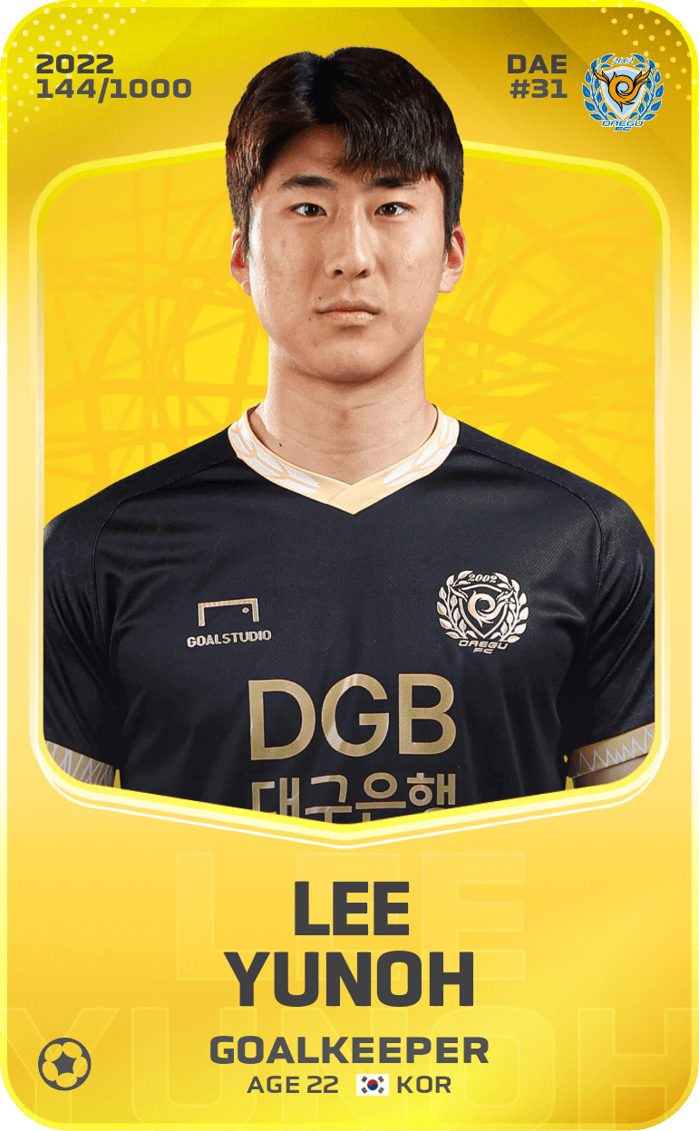 Lee Yunoh 2022-23 • Limited 144/1000